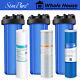 3-stage Big Blue 20 Inch Home Whole House Water Filter Housing System 20 X 4.5