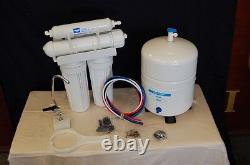 4 Stage RO 50 GPD Complete Reverse Osmosis Water Filtration System for Homes