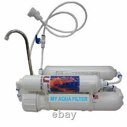 4-stage Alkaline Countertop Reverse Osmosis RO Water Purification System, 100 GPD