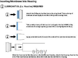 4040 Membrane Housing Reverse Osmosis 304 Stainless Steel Pressure Vessel 4x40