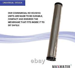 4040 Membrane Housing Reverse Osmosis 304 Stainless Steel Pressure Vessel 4x40