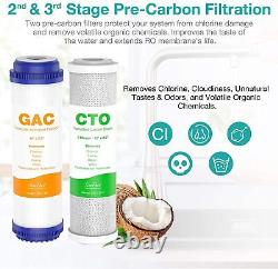 5-Stage Certified Ultra Safe Reverse Osmosis Drinking Water Filter System 75GPD