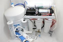 5 Stage Reverse Osmosis System 100 GPD with Booster Pump