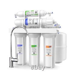 5 Stage Under Sink Reverse Osmosis Drinking Water Filter System Faucet Purifier