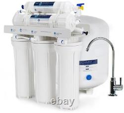 5-Stage Under-Sink Reverse Osmosis Water Filtration System with 50 GPD Membrane