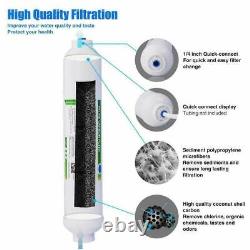 6 Stage 75GPD Alkaline Reverse Osmosis Water Filter System Purifier + 19 Filters