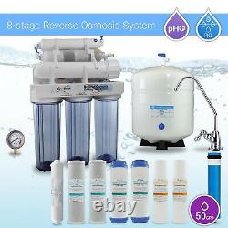 8 Stage Alkaline Mineral Reverse Osmosis System PLUS Extra Pre Water USA Filters