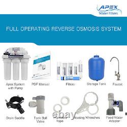 APEX MR-6051 6 Stage 50 GPD UV Ultra Violet Reverse Osmosis Water Filter System