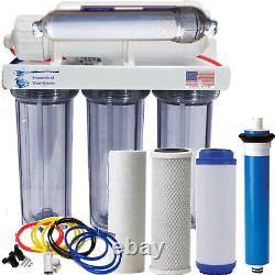 Alkaline Reverse Osmosis Water Filter Core System 150 GPD. Made in the U. S. A
