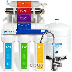 Alkaline Ultraviolet Reverse Osmosis Filtration System RO ALK UV White 100 GDP