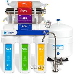 Alkaline Ultraviolet Reverse Osmosis Filtration System RO with Gauge 100 GDP