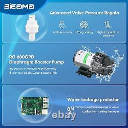 BIEAMA Reverse Osmosis Water Filtration System, 600 GPD 21 Pure to Drain Faucet