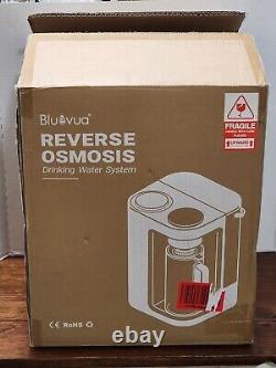 Bluevua Countertop Reverse Osmosis Water Filter System 5 Stage Purification BLUE