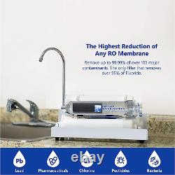 Countertop Reverse Osmosis Alkaline Drinking Water Filtration System 100 GPD USA
