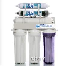 Dual Outlet Reverse Osmosis Water Filter Systems DI/RO Drinking/Aquariums 75 GPD