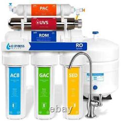 Express Reverse Osmosis System Under Sink Water Filtration 6-Stage Faucet withTank
