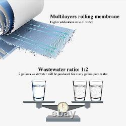 Geekpure 5 Stage Reverse Osmosis Undersink Drinking RO Water Filter System 75GPD
