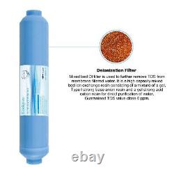 Geekpure 6 Stage Reverse Osmosis Water Filter System 75 GPD -DI Filter TDS to 0