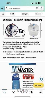 Home Master TMAFC-ERP Artesian Full Contact Undersink Reverse Osmosis Water