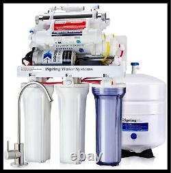 ISpring 7 Stage Reverse Osmosis Sink Drinking Water Filtration System RCC1UP-AK