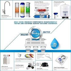 ISpring 7 Stage Reverse Osmosis Sink Drinking Water Filtration System RCC1UP-AK