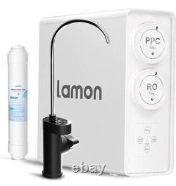 LAMON 600 GPD RO Tankless Reverse Osmosis Water Filtration System Reduces TDS