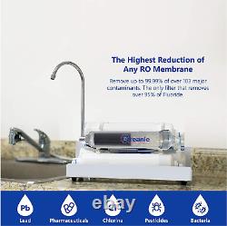 Portable Countertop Reverse Osmosis RO Water Filter System 150 GPD ALKALINE