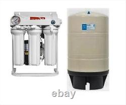 RO Reverse Osmosis Water Filter System 400 GPD Booster Pump RO Tank 20 Gallon