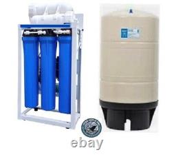 RO Reverse Osmosis Water Filtration System 300 GPD Booster Pump 20 Filters