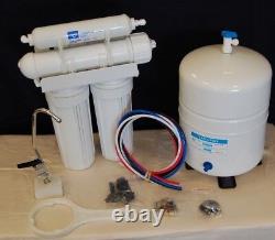 Residential Reverse Osmosis Water Filtration System 4 Stage 100 GPD + RO Filters