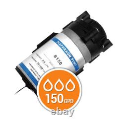 Reverse Osmosis 150 200 GPD Booster Pump + Shut Off Switch + Solenoid + Gauge