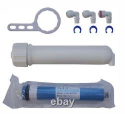 Reverse Osmosis RO membrane housing, 50 GPD RO membrane, wrench and QC fitting