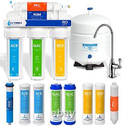 Reverse Osmosis Water Filter NSF Certified 5 Stage System with Faucet and Tank