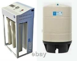 Reverse Osmosis Water Filtration System 800 GPD Dual Booster Pump 20G Tank