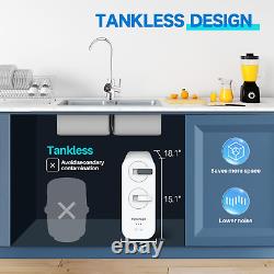Reverse Osmosis Water Filtration System Tankless 600 GPD High Output RO Filter