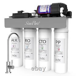 SimPure 400GPD UV Alkaline Ph+ Remineralization Tankless Reverse Osmosis System