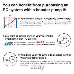 SimPure T1-400 GPD 8 Stage UV Reverse Osmosis System Alkaline pH+ Water Filters