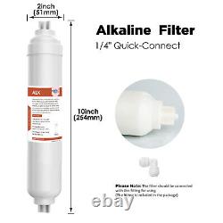SimPure T1-400 UV Reverse Osmosis Water Filter System Under Sink+Alkaline Filter