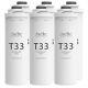 Simpure T1-400uv Reverse Osmosis Water Filter T33 Cartridges Replacement 1-6pack