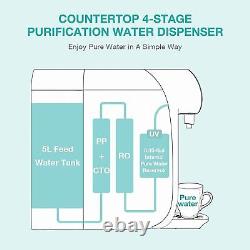 SimPure UV Countertop Reverse Osmosis RO Water Filter Syestem Water Dispenser
