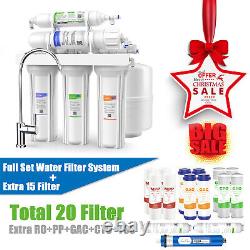 Simpure 5 Stage 75GPD Reverse Osmosis Water Filter System Filtration +15 Filters