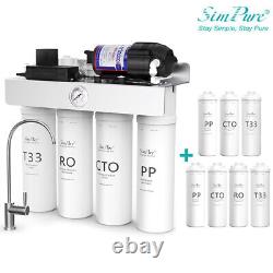 T1-400 GPD UV Tankless Reverse Osmosis RO Water Filtration System 1 Year Filters