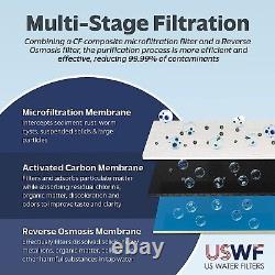 USWF Tankless Reverse Osmosis 600 GPD RO-2F-600 Water Filtration System