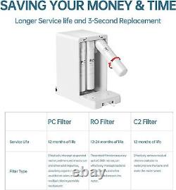 Vortopt Countertop Reverse Osmosis System 4 Stage Counter RO Water Filter