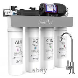WP2-400GPD UV Alkaline pH+ Remineralization Water Filter Reverse Osmosis System