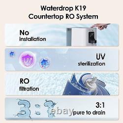 Waterdrop Countertop Reverse Osmosis System, 4-Stage Countertop RO Water Filter
