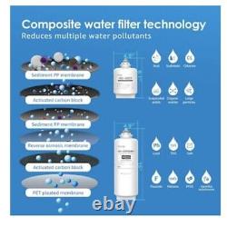 Waterdrop RO Reverse Osmosis Water Filtration System, 600 GPD, WD-G2P600-W
