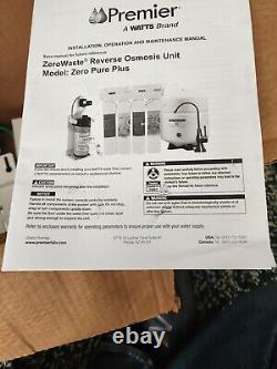 Watts Premier Ro Pure Reverse Osmosis Filtration System Home Never Used New