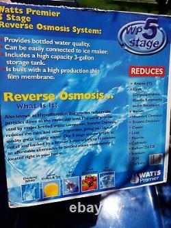 Watts Premier W-5 Pure Reverse Osmosis Water Filtration System