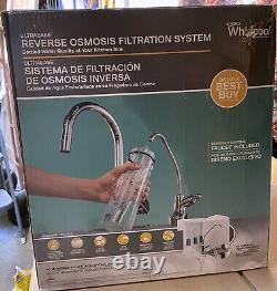 Whirlpool WHER25 Water Filter System 3-Stage Under Sink Reverse Osmosis Faucet